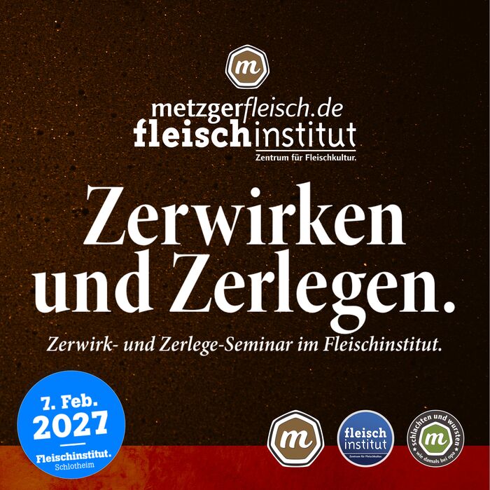 Zerwirken und Zerlegen | Zerlege- und Zerwirk-Seminar im Fleischinstitut.
