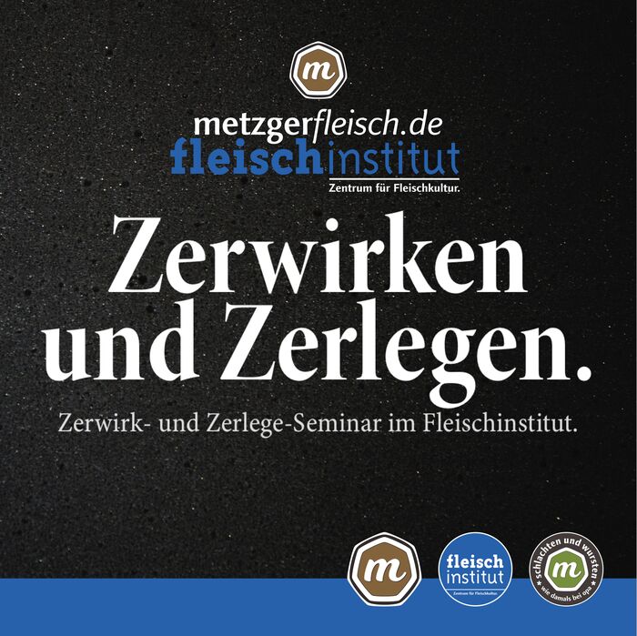 Zerwirken und Zerlegen | Zerlege- und Zerwirk-Seminar im Fleischinstitut.